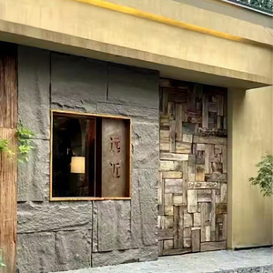 RUIHE Vente chaude de panneaux muraux en pierre PU de haute qualité et à bas <span class=keywords><strong>prix</strong></span>, panneau mural en pierre 3D en PU, imperméable - Product Image 6