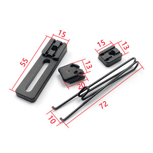 Kit de 5 Piezas de Accesorios para Fundas, Placas de Nailon, Clips de Cinturón de Acero Inoxidable 420, Accesorios de Montaje para Equipo de Campo al Aire Libre - Product Image 1