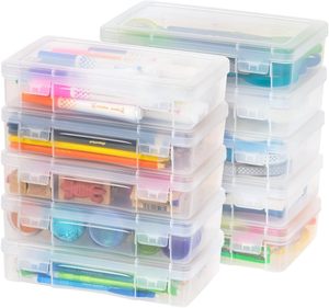 Merryart New Hot Selling Multifunctional Stationery Desktop Organizer Box PP stackable Plastic Storage Box for Office home d