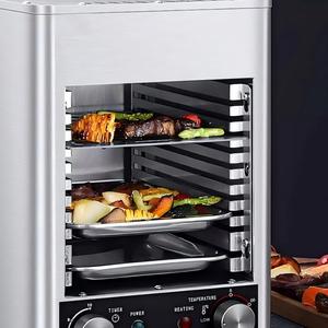 Parrilla Eléctrica Comercial Automática para Filetes, Máquina de <span class=keywords><strong>Barbacoa</strong></span> de Acero Inoxidable de Alta Temperatura - Product Image 5
