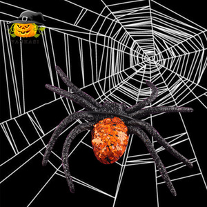 Decoraciones de Halloween, 6 Piezas de Arañas de Plástico Multicolores, Accesorios para Fiestas en Interiores y Exteriores, Hechas en China - Product Image 3