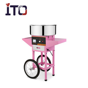 Electric Commercial Cotton Candy <strong>Floss</strong> <strong>Machine</strong> with Trolley - Product Image 2