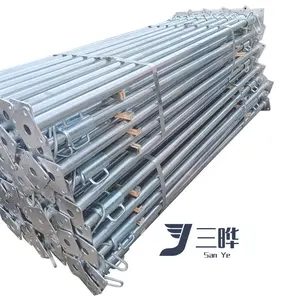 Building Materials Formwork Accessories Scaffold Adjustable Galvanized Steel Prop With Square Plate