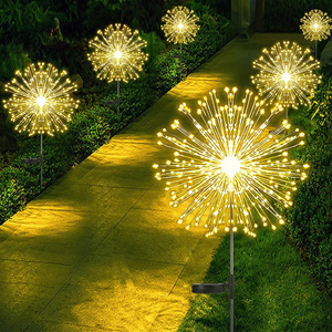 Lámpara Solar de Jardín LED con Estaca, Luz Cálida para Exteriores, Césped y Patio - Product Image 6