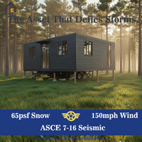 Anchengtong CS703 Maison conteneur extensible 40 pieds, conception respirante, installation rapide, logement temporaire 37 m², certifiée LR/CCS