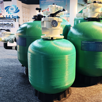 Système de filtration automatique portable pour piscine avec filtre à sable en fibre de verre et pompe pour hôtels, complexes hôteliers et piscines commerciales