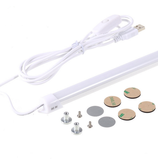 Super Bright 35cm Linear LED Strip IP20 Aluminum Body 5W SMD LED Rbar Light Bar with USB Plug