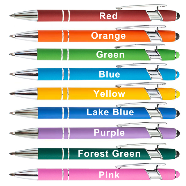 Promotional Cheapest Aluminum Ballpoint Stylus Pen With Soft Rubber Touch Screens Cheap Custom Logo for Mobile Phone Ball Point