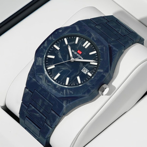 Con motivo in marmo realizzato in lega di grande vetro analogico <span class=keywords><strong>orologio</strong></span> da polso <span class=keywords><strong>orologio</strong></span> al quarzo impermeabile calendario da uomo di fascia alta - Product Image 3