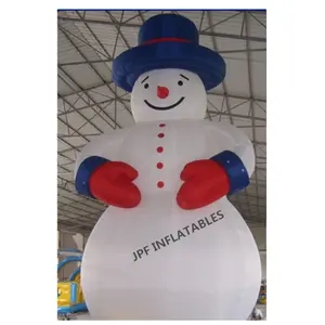 Muñeco de nieve de Navidad inflable hecho a medida con escoba para patio, muñeco de nieve de fiesta inflable para decoración de Navidad