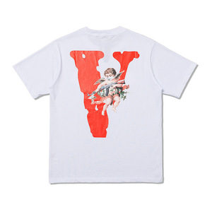 Camiseta transpirable de alta calidad Aceptar logotipo personalizado gráfico Vlon diseñador marca personalizada impresión algodón hombres camisetas - Product Image 3