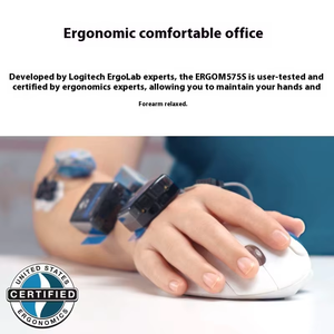 Logitech ERGO M575S Wireless Trackball <b>Mouse</b> – Ergonomic, & 2.4G Dual Mode, Quiet Click, Long Battery Life, for Office - Product Image 3