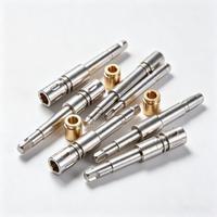Contact de prise fendue plaqué or à faible PIM, borne de connecteur RF usinée CNC suisse pour instrument de test micro-ondes