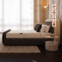 Lit King Size sur Mesure de Qualité Supérieure, Réglable, Pivotant et Inclinable, Revêtement en Velours Écologique, avec Rangement, Style Unique pour Chambre à Coucher