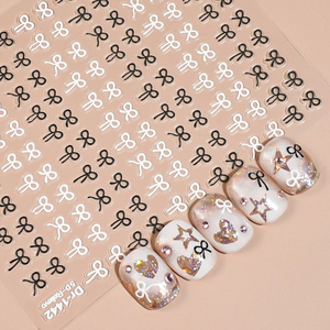 Leidankou multicolore français arc ongles autocollants élégant ruban Nail Art décalcomanies pour Chic bricolage <span class=keywords><strong>manucure</strong></span> et <span class=keywords><strong>Salon</strong></span> décoration - Product Image 4