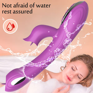 منتجات إناث للكبار هزاز 10 أوضاع اهتزاز قوية لعبة جنسية للنساء ألعاب جنسية <span class=keywords><strong>2</strong></span> في 1 غرام لعبة جنسية اهتزاز مزدوج - Product Image 4