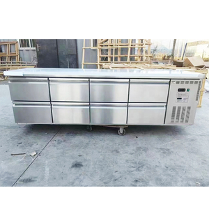 Rinascita commerciale sotto il bancone congelatore in acciaio inox frigo piano di lavoro refrigeratore <span class=keywords><strong>frigorifero</strong></span> - Product Image 1