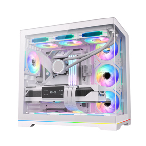 Boîtier de PC de jeu pour ordinateur de jeu ATX Gamer <span class=keywords><strong>Chassis</strong></span> avec éclairage ARGB en forme de cube de 285 mm de large - Product Image 3