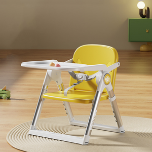 Chaise rehausseur de voyage portable pour bébé avec table à manger, siège <span class=keywords><strong>d</strong></span>'alimentation pour enfants, siège de repas pour tout-petits, chaise haute pliable, tabouret <span class=keywords><strong>inclinable</strong></span> - Product Image 1