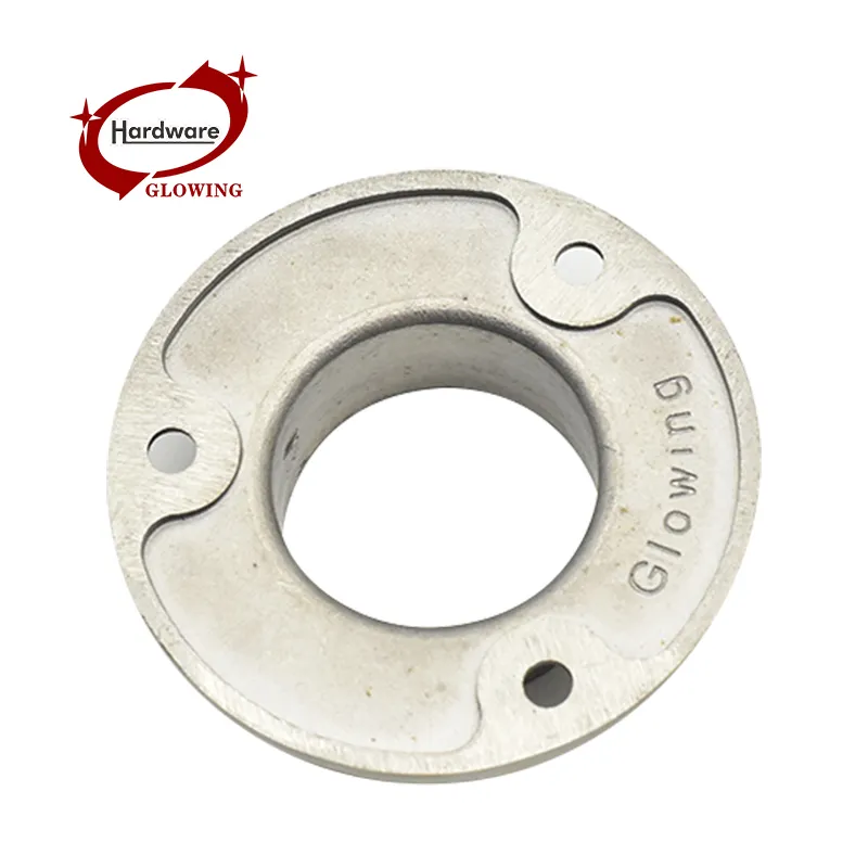 GVF012 Acessórios de corrimão em aço inoxidável para corrimão de parede com placa redonda e flange de piso cego