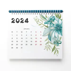 2024 Fabrik preis Benutzer definierter kunden spezifischer Druck Werbe-Schreibtischkalender-Anpassungs drucker in China