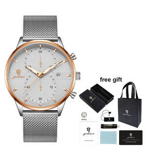 Montre-bracelet de luxe Gohuos 8823 pour homme, étanche, à quartz, originale, avec boîte et sac - Product Image 1