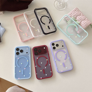เคสโทรศัพท์ลายจุดน่ารัก สัมผัสนุ่ม ป้องกันการกระแทก สำหรับ iPhone 18 17 16 Pro Max ดีไซน์มินิมอลทันสมัย - Product Image 5