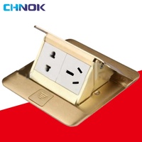 CHNOK OEM Prix Compétitif Boîtier de Sol Commercial en Acier Inoxydable Or/Argent avec Prise de Courant Garantie 10 Ans ISO9001:2000 CE