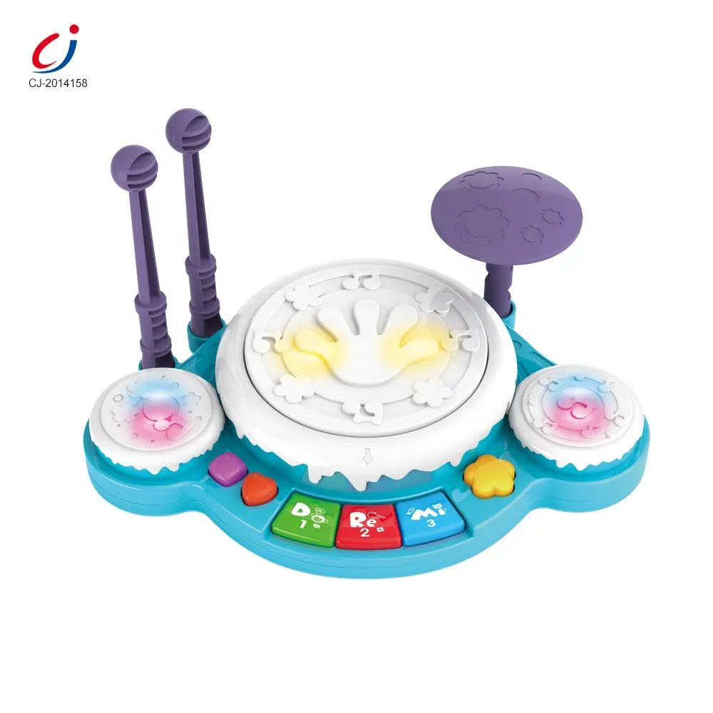 Educational toy musical instrument plastic hand clapping electronic cartoon jazz baby drum set