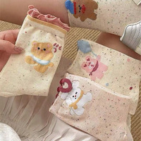 Chaussettes de nuit tricotées unisexe en fibre de polyester, style japonais, avec dentelle douce, motif dessin animé, sans couture, antibactériennes et anti-odeur