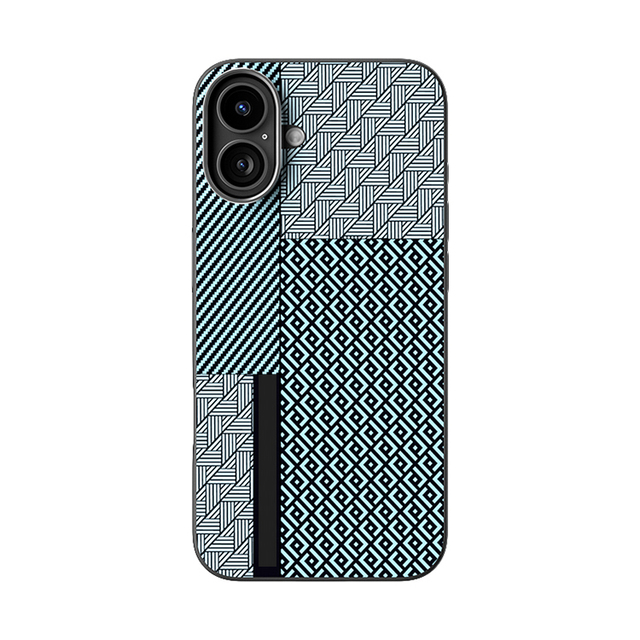 With Camera Frame Magnetic Phone Case for iPhone 16 Plus 15 14 13 Pro Max Business Premium Stripe Pattern Skin Feel Phone Cover