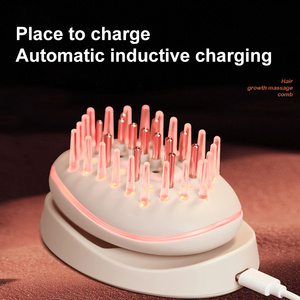 Peine Eléctrico Inalámbrico K.SKIN Mini con Luz LED para el Crecimiento del Cabello, Masajeador con Microcorriente EMS, Líquido para el Crecimiento del Cabello, Alisador de Cabello - Product Image 4