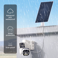 Système de surveillance CCTV alimenté par panneau solaire 2W 5V, sécurité à distance, batterie de secours, étanche IP65