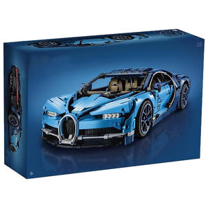 Modèle de voiture <span class=keywords><strong>Bugatti</strong></span> Chiron en blocs de construction en plastique, compatible transfrontalier, pour adultes, haute difficulté, jouet éducatif à assembler - Product Image 4