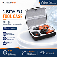 Maßgefertigter EVA-Aufbewahrungskoffer für Akku-Bohrmaschinen-Set, Professionelle Hardware-Ausrüstungstasche, EVA-Aufbewahrungsbox