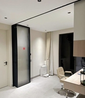 Puertas Interiores Plegables de Aluminio Minimalistas Modernas y Delgadas con Doble Vidrio Templado y Aislamiento Acústico para Dormitorio