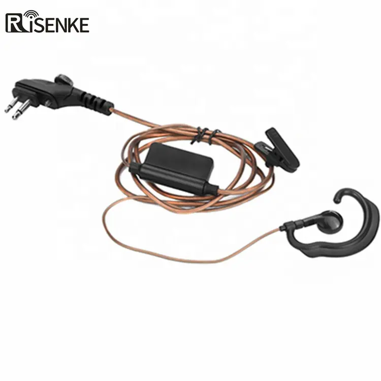 RISENKE HEH17 two way radio headphones walkie talkie headset earpiece for hytera tc580 radio de dos vas