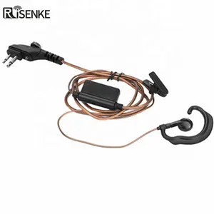RISENKE HEH17 双向无线电耳机 walkie talkie 耳机用于 hytera tc580 无线电 de dos vas