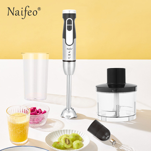 Mixeur plongeant silencieux 400W 2 vitesses 304SS avec bécher de 600 ml de qualité alimentaire 220V CE ROHS pour bébé, smoothies et soupes - Product Image 1