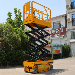 Elevador de tijera sobre orugas con orugas de altura de trabajo de 10m de alta calidad, elevador de tijera para trabajo de aire, elevador de 12m con gatos en pistas de rodillos - Product Image 2