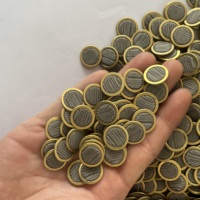 Saringan Pipa Rokok Lubang Persegi Baja Tahan Karat 25mm, Filter Cairan Logam untuk Pipa Tembakau