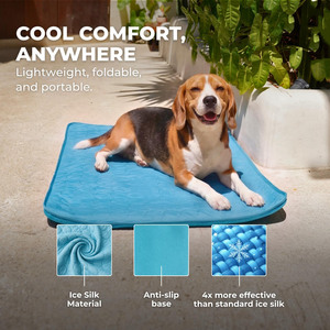 Washable Dog Cooling Mat Pet Training <b>Pad</b> Washable Pee <b>Pad</b> for Pet Puppy Training <b>Bed</b> Ice Silk Summer Comfort Dog Cooling Mat - Product Image 4