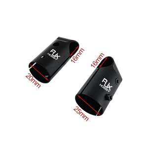 Connecteur en T en aluminium RJXHOBBY RJX 25 à 16/20 à 16 mm pour tubes en carbone de drone, connecteur pour train d'atterrissage de drone, pour tubes en carbone de drone - Product Image 2
