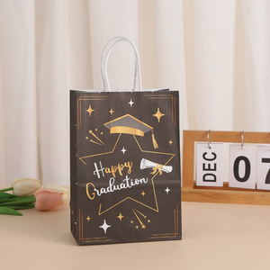 DAMAI Graduation <b>Decoration</b> 2026 Kids Party Black&Gold Graduation Cap Handbag Supplies Happy <b>Birthday</b> Decor <b>for</b> Paper Gift Bag - Product Image 6