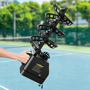 Portable Tennis Pickleball Tossing Machine Automatic Launcher Machine With <b>Remote</b> <b>Control</b> Adjustable Height Tripod - Product Image 3