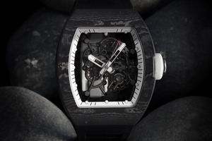 RM 055 White Ceramic Watch Watson Edition Skeleton Transparent Dial Luxury Sport Wristwatch for Men - Product Image 2