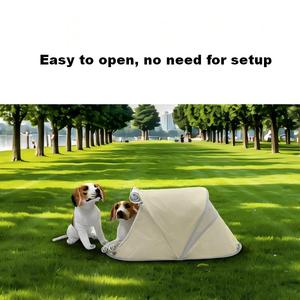 Carpa Plegable para Mascotas, Material Oxford Ecológico, Cierre <span class=keywords><strong>de</strong></span> Cremallera, Ligera y Portátil, para <span class=keywords><strong>Perros</strong></span> Pequeños y Gatos, Uso Interior y Exterior, <span class=keywords><strong>Camping</strong></span> - Product Image 2