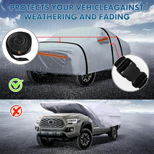 Outdoor All-Weather 6-Layer PEVA Full Car Cover UV <b>Waterproof</b> Rainproof <b>Sunscreen</b> Vehicle Cover - Product Image 5