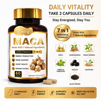 Complément de racine de maca 7-en-1 de haute qualité pour l'énergie, la performance et le soutien de l'humeur – Capsules Maca Plus