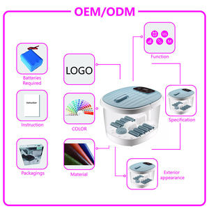 Cubo de baño de pies de plástico plegable para el hogar eléctrico de primera calidad al por mayor con función de masaje para <span class=keywords><strong>spa</strong></span> y relajación - Product Image 3